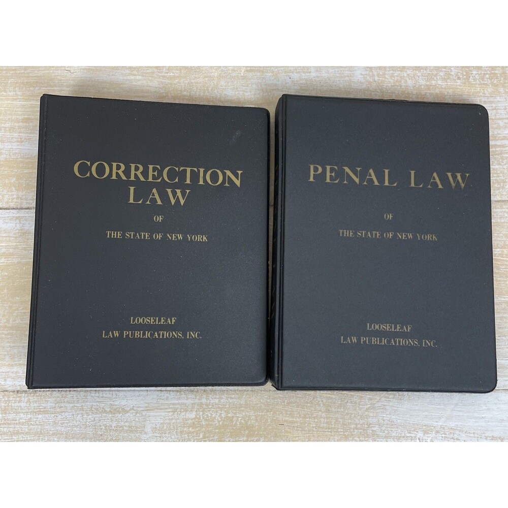 1983/84 Penal Law & Correctional Law of The State of New York Looseleaf Edition